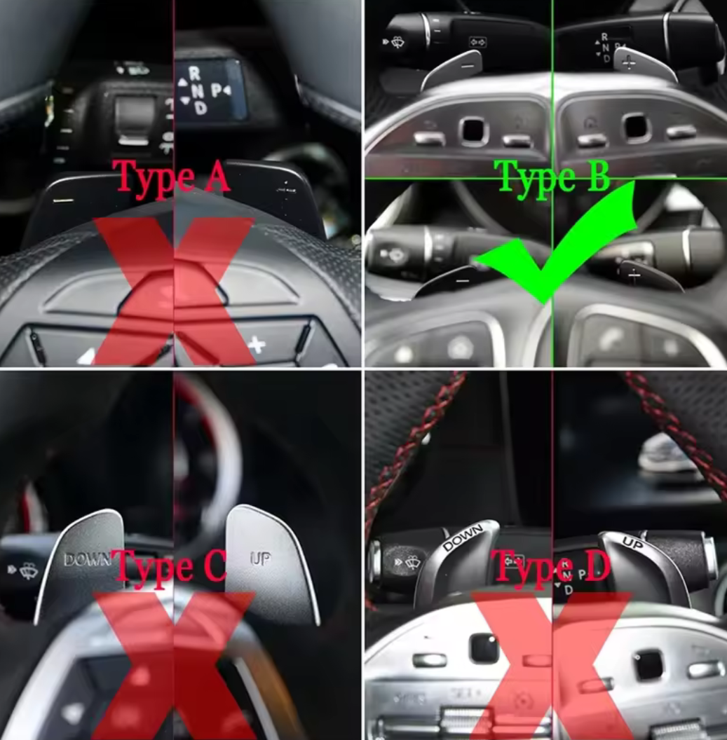 Palettes au volant Performance pour Mercedes-Benz CLA C118 (2019 - 2025)