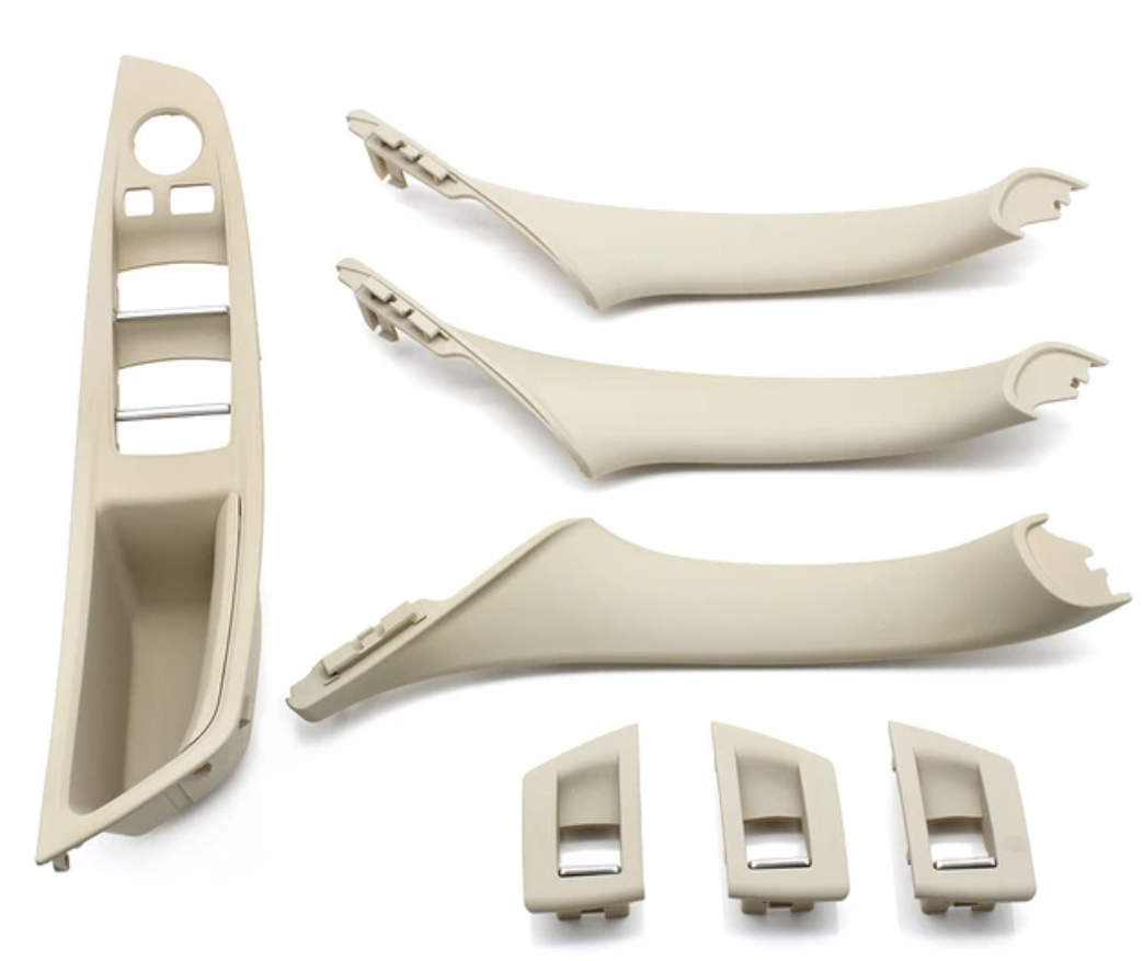 Poignées de portes intérieures et platine vitres électriques pour BMW Série 5 F10 F11 (2010 - 2017)