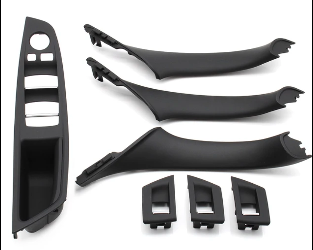 Poignées de portes intérieures et platine vitres électriques pour BMW Série 5 F10 F11 (2010 - 2017)
