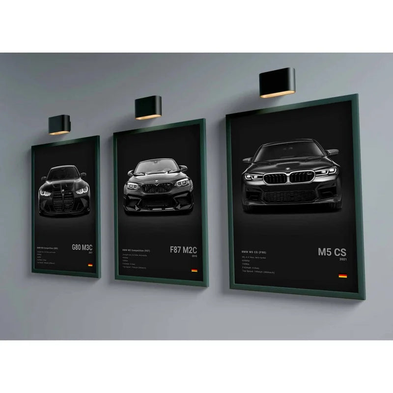 Poster voiture Affiche voiture murale BMW Motorsport