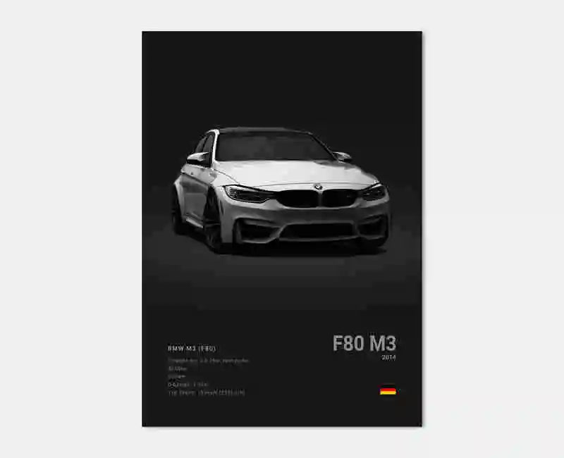 Poster voiture Affiche voiture murale BMW Motorsport