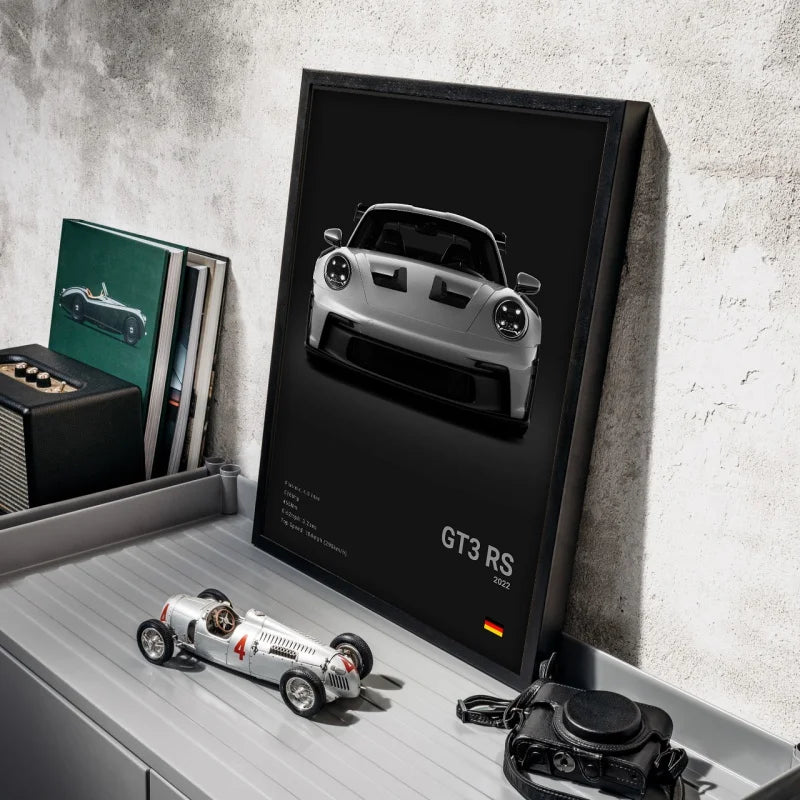 Poster voiture en toile collection Porsche 911