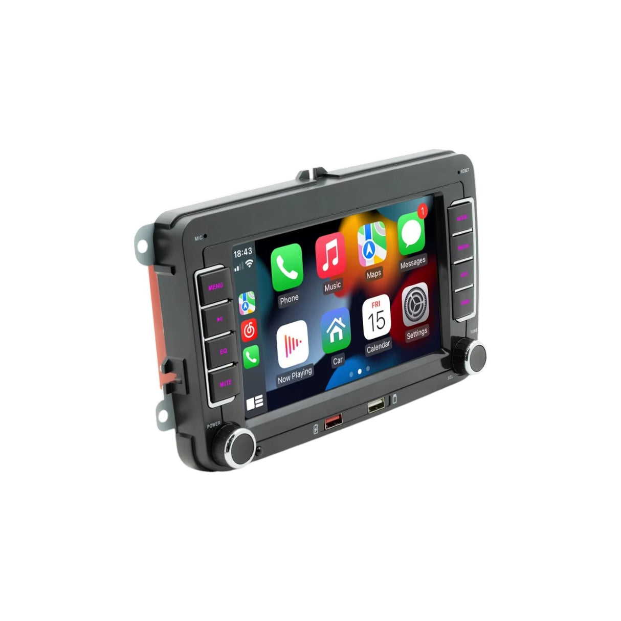 Autoradio connecté Android Auto et Apple CarPlay pour Volkswagen Polo 5 6R (2009 à 2013)