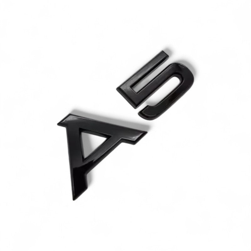 Logo de Coffre Noir Badge AUDI A5 Black Edition