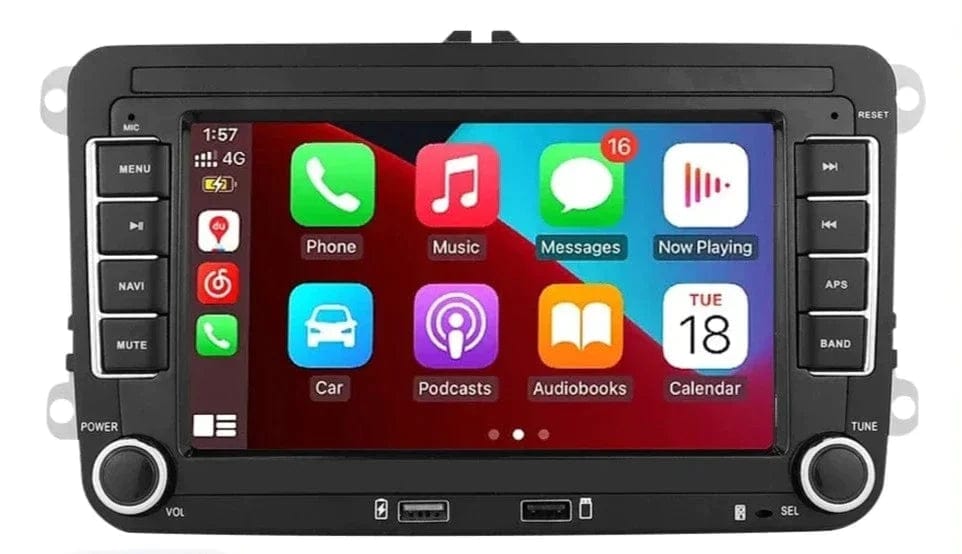Autoradio connecté Android Auto et Apple CarPlay pour Volkswagen Golf