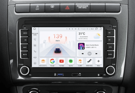 Autoradio connecté Android Auto et Apple CarPlay pour Volkswagen Polo 5 6R (2009 à 2013)