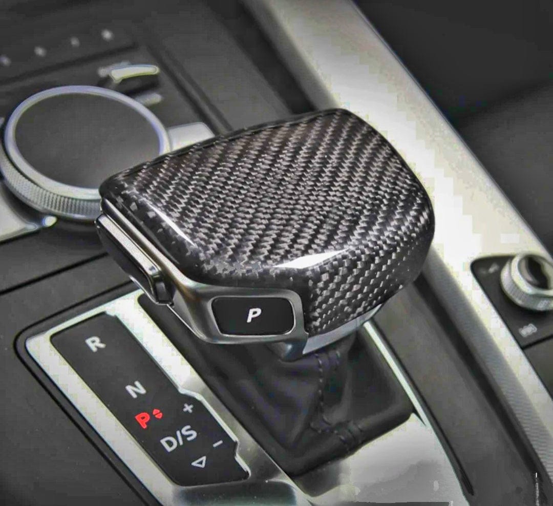 Fibre de carbone Pommeau Sélecteur de levier de vitesse Carbone pour Audi A5 B9 (2017 - 2021)