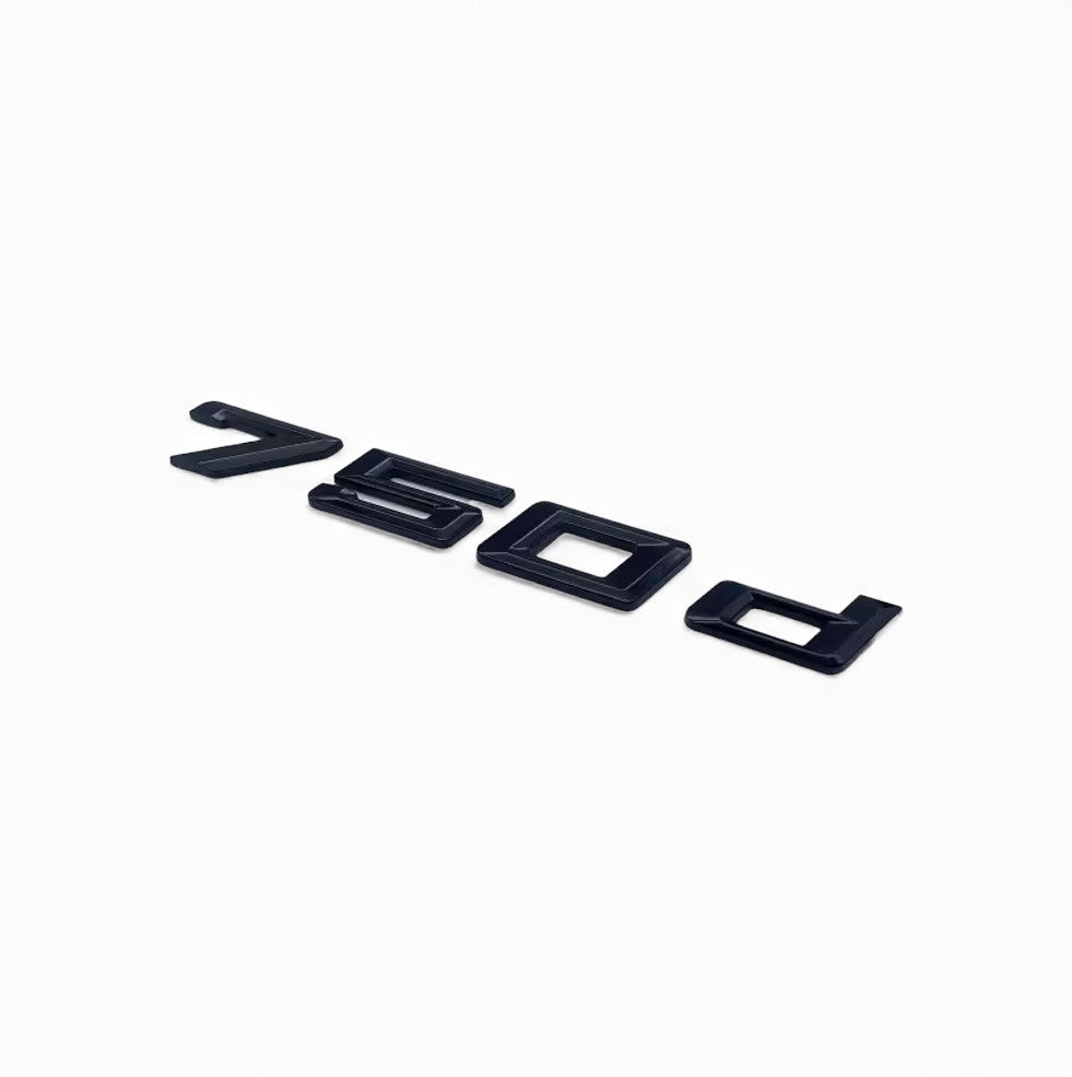 Logo de Coffre Noir Badges BMW Série 7 730d 740d 750d 730i 735i 740i 745i 750i E38 E65 F01