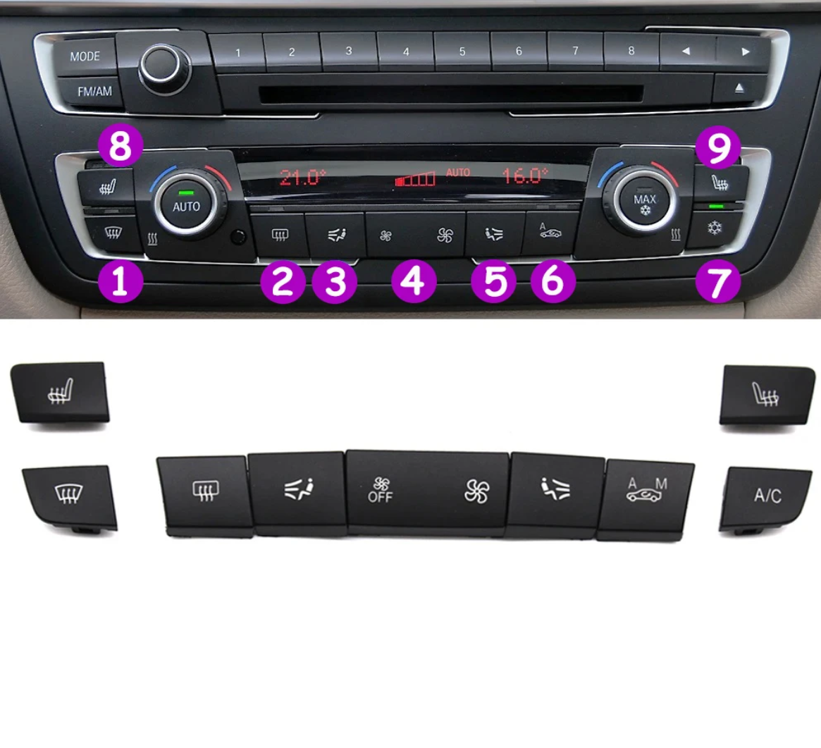 Boutons de radio et de climatisation pour BMW Série 1 F20