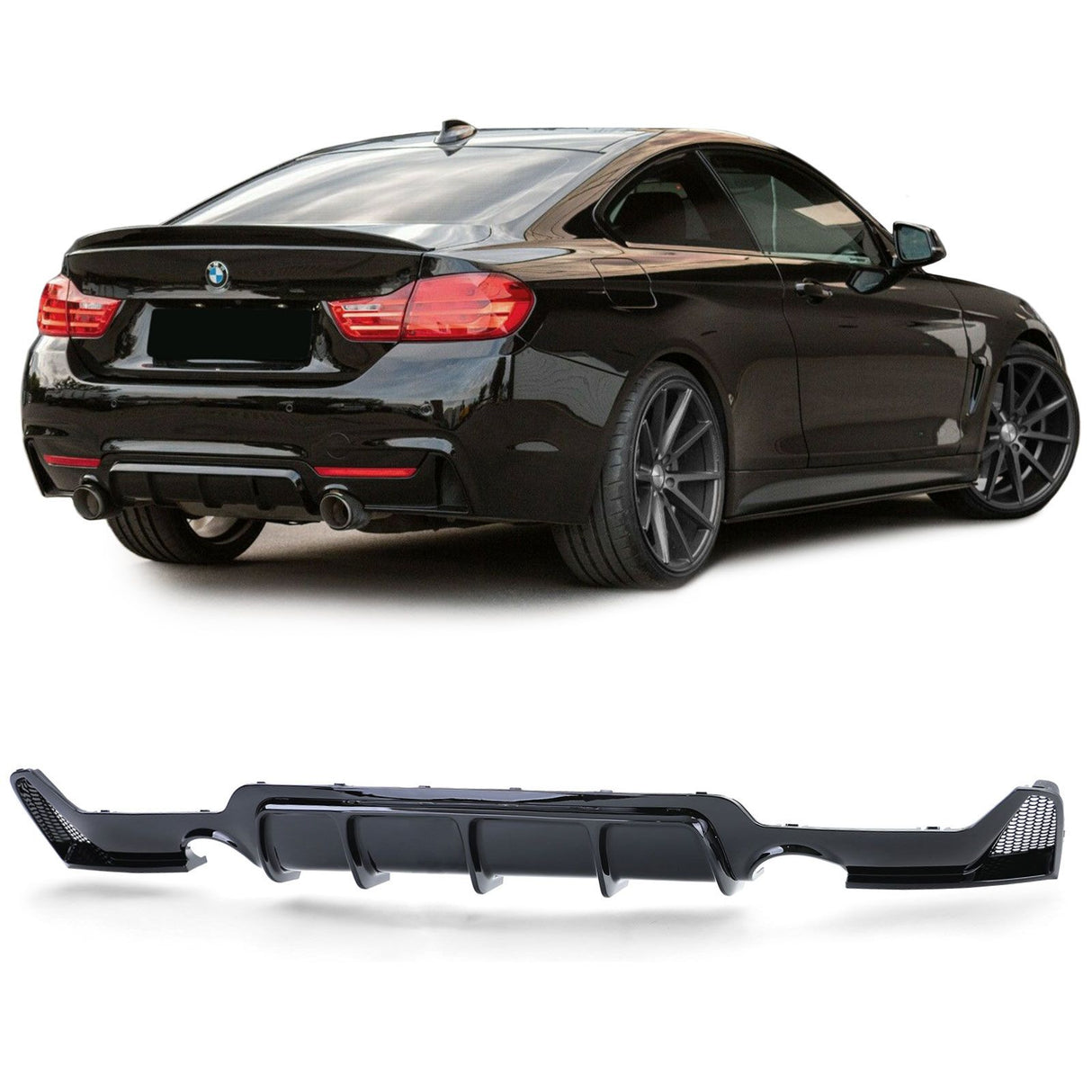Diffuseur de pare-choc arrière pour BMW Série 4 F32 Pack M -2013 à 2020