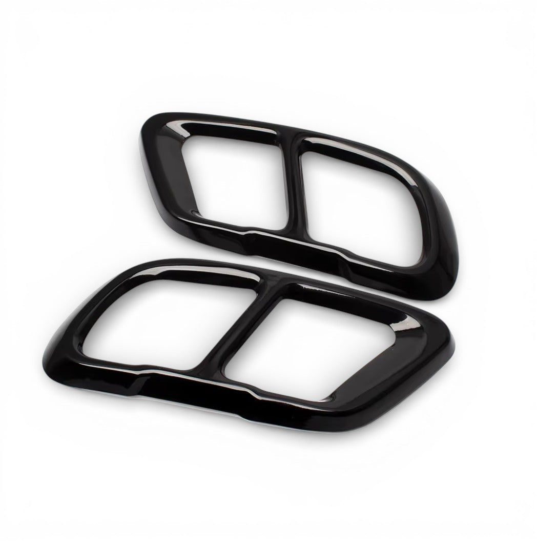 Embouts Sorties Enjoliveurs d'échappements noires BMW M look pour BMW X5 G05, X6 G06 et X7 G07