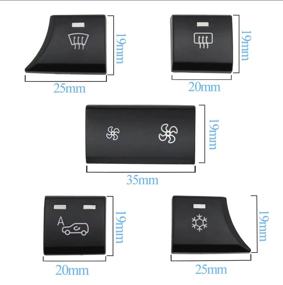 Boutons de climatisation de remplacement pour BMW X5 E70