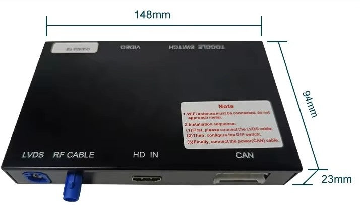 Module Autoradio Connecté Apple Carplay/AndroidAuto pour Porsche Boxster 987 Phase 2 (2009 à 2013)