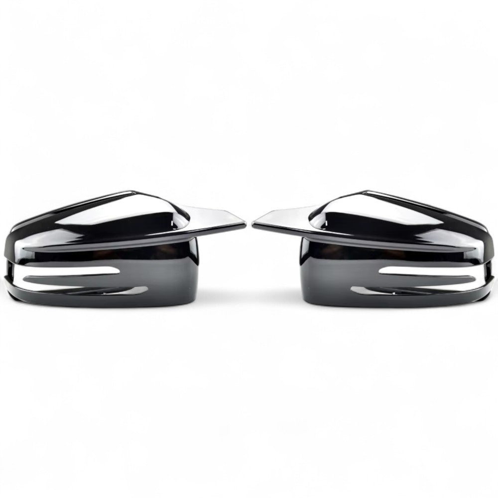 Coques de rétroviseurs noires brillantes pour Mercedes Classe A W176 (2012 - 2018)