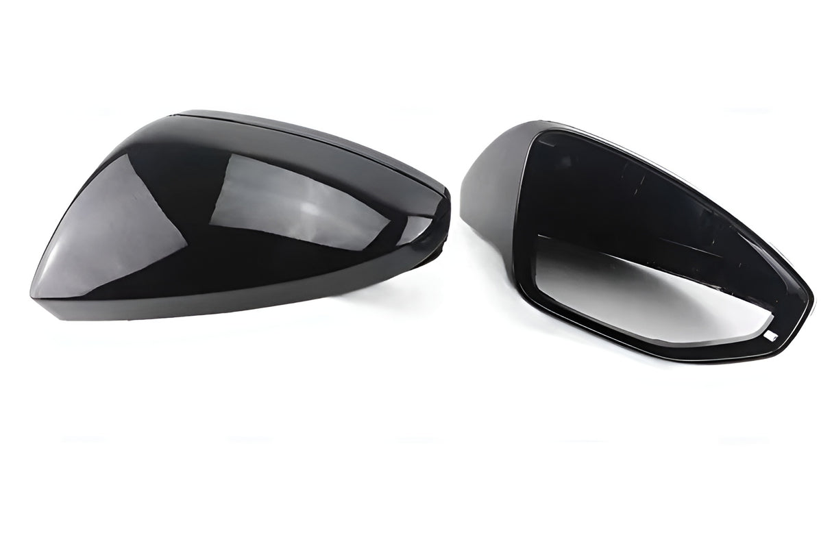 Coques de rétroviseurs noires brillantes pour Audi A7 S7 RS7 C8 (2018 à 2025)