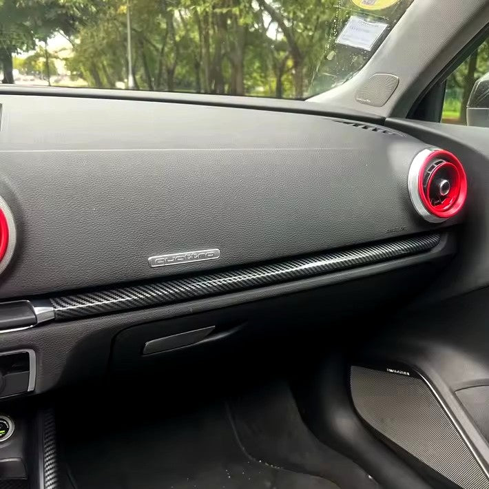 Pack Garnitures Intérieures type Carbone pour AUDI A3, S3 et RS3 8V (2012 - 2020)