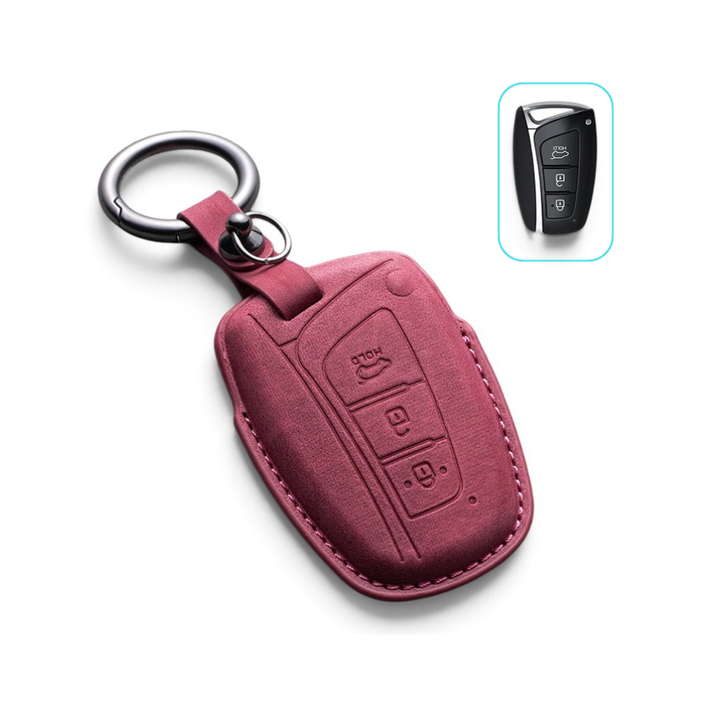 Coque de clé Alcantara pour Hyundai