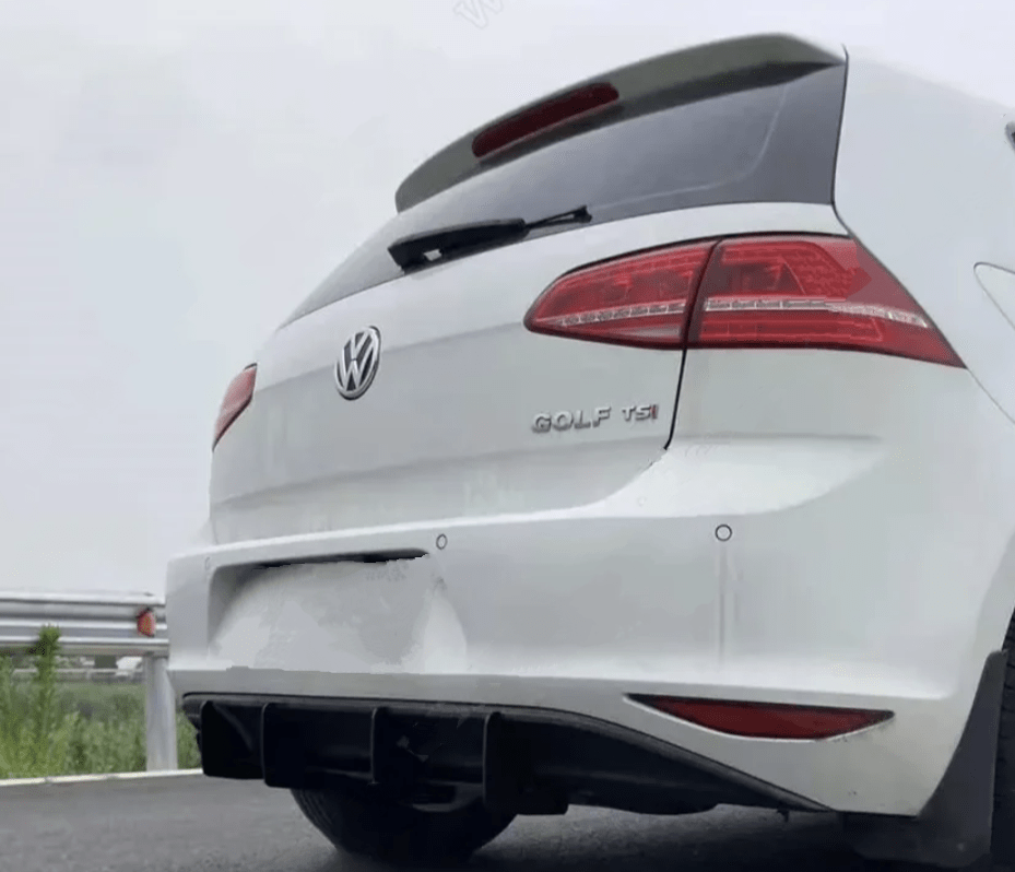 GOLF 7 Phase 1 (2012 à 2016) / Autres finitions Diffuseur de pare-choc arrière Performance pour VW GOLF 7 GTI et R (2012 à 2021)