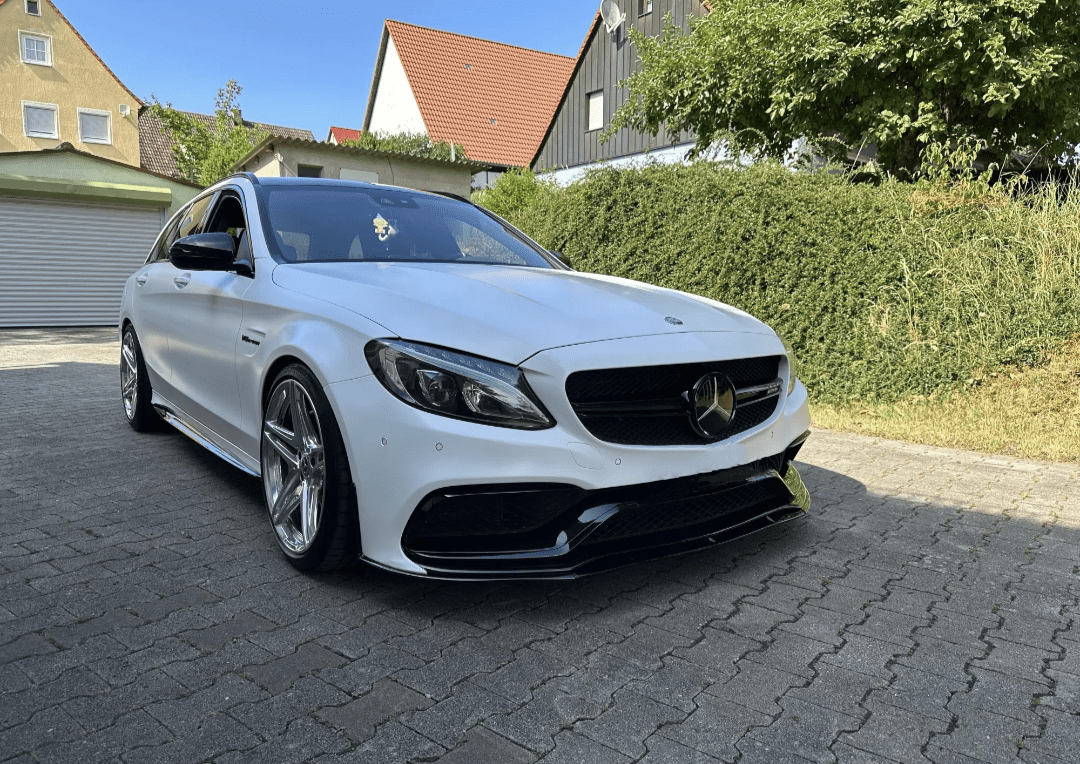 Lame avant splitter pare-choc pour Mercedes Classe C 63 AMG W205 C205 (2015 à 2022)