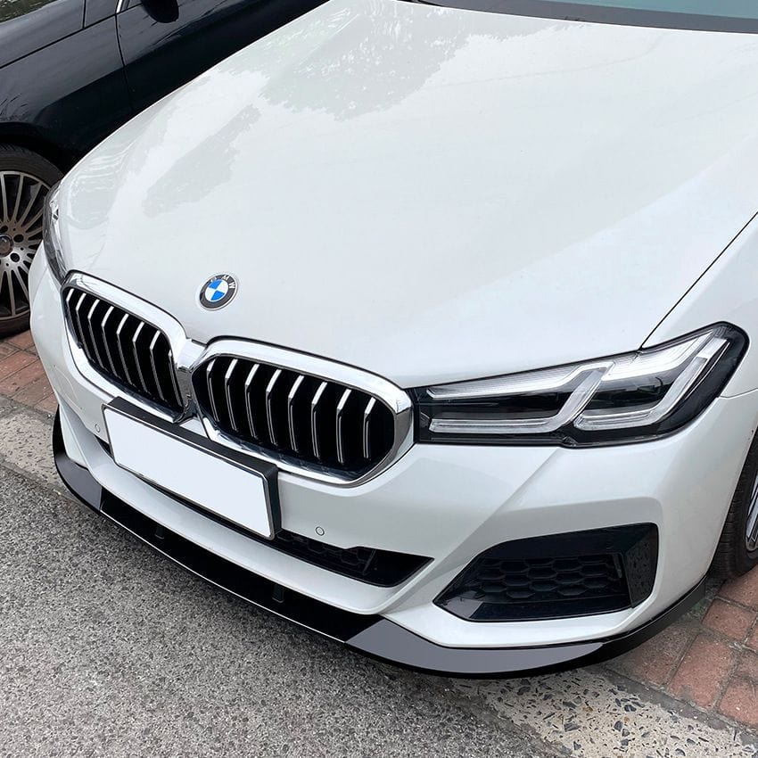 Mercedes CLA C117 avec pack AMG Lame avant splitter pare-choc pour BMW Série 5 G30 LCI (2020 à Aujourd'hui)