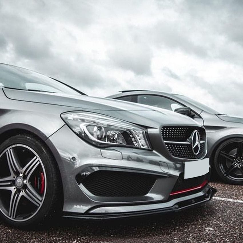 Mercedes CLA C117 avec pack AMG Lame avant splitter pour Mercedes CLA C117 (2012 à 2016)