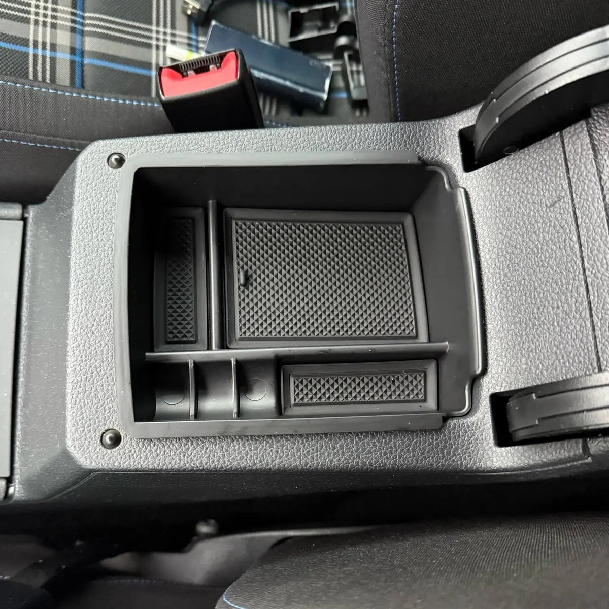 Bac de rangement d'accoudoir central noir pour Volkswagen Golf 7