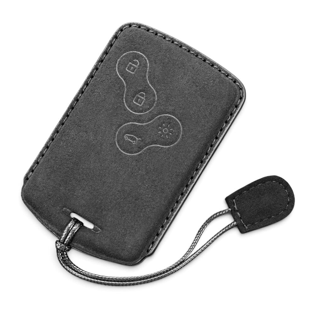 Coque de Clé Renault en Alcantara – Housse de Protection pour Télécommande Renault Clio Cpatur Scenic Espace