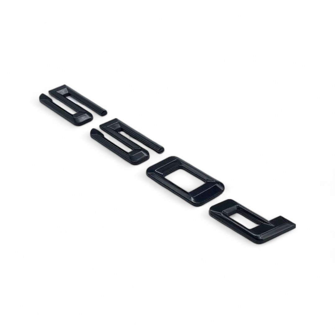 Badges Logos de coffre Noirs BMW Série 5 520d 525d 530d 535d 528i 535i E39 E60 F10