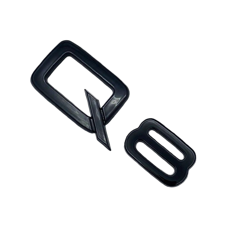 Logo de coffre noir Badge AUDI Q8 Black Edition