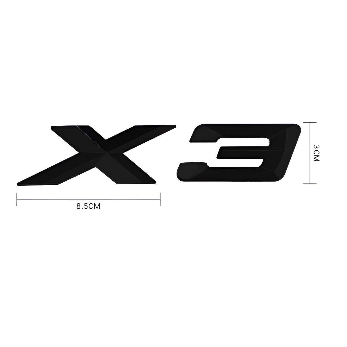 Logo de coffre noir Badge BMW X3 Xdrive 20i 20d 28i 30i 30d 35i 35d