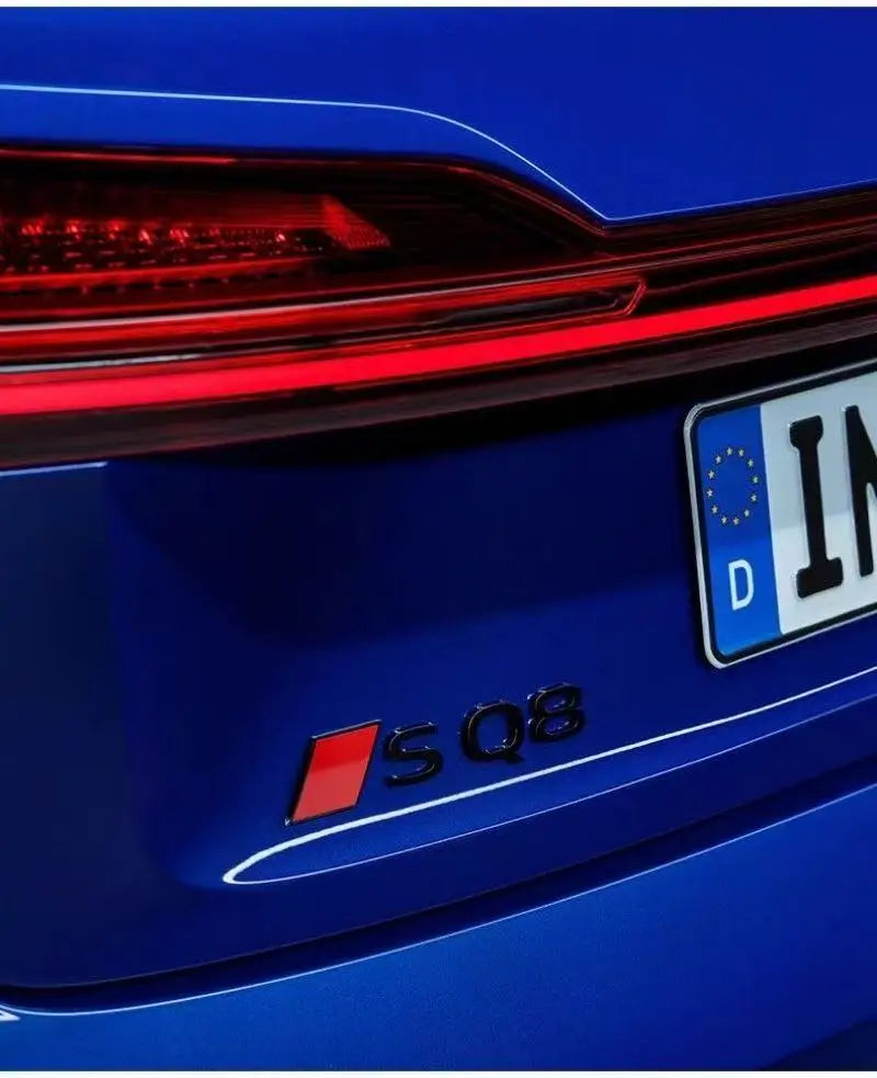 Logo de coffre noir Badge AUDI SQ8 Black Edition