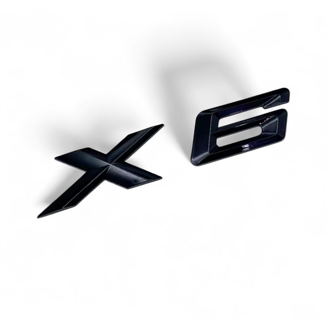 Logo de coffre noir Badge BMW X6 Xdrive 30d 35i 35d 40i 40d 50i
