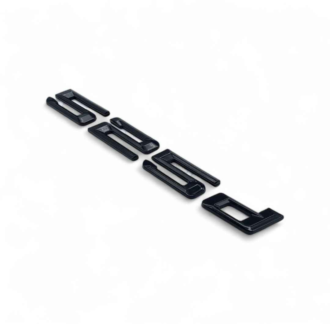 Badges Logos de coffre Noirs BMW Série 5 520d 525d 530d 535d 528i 535i E39 E60 F10