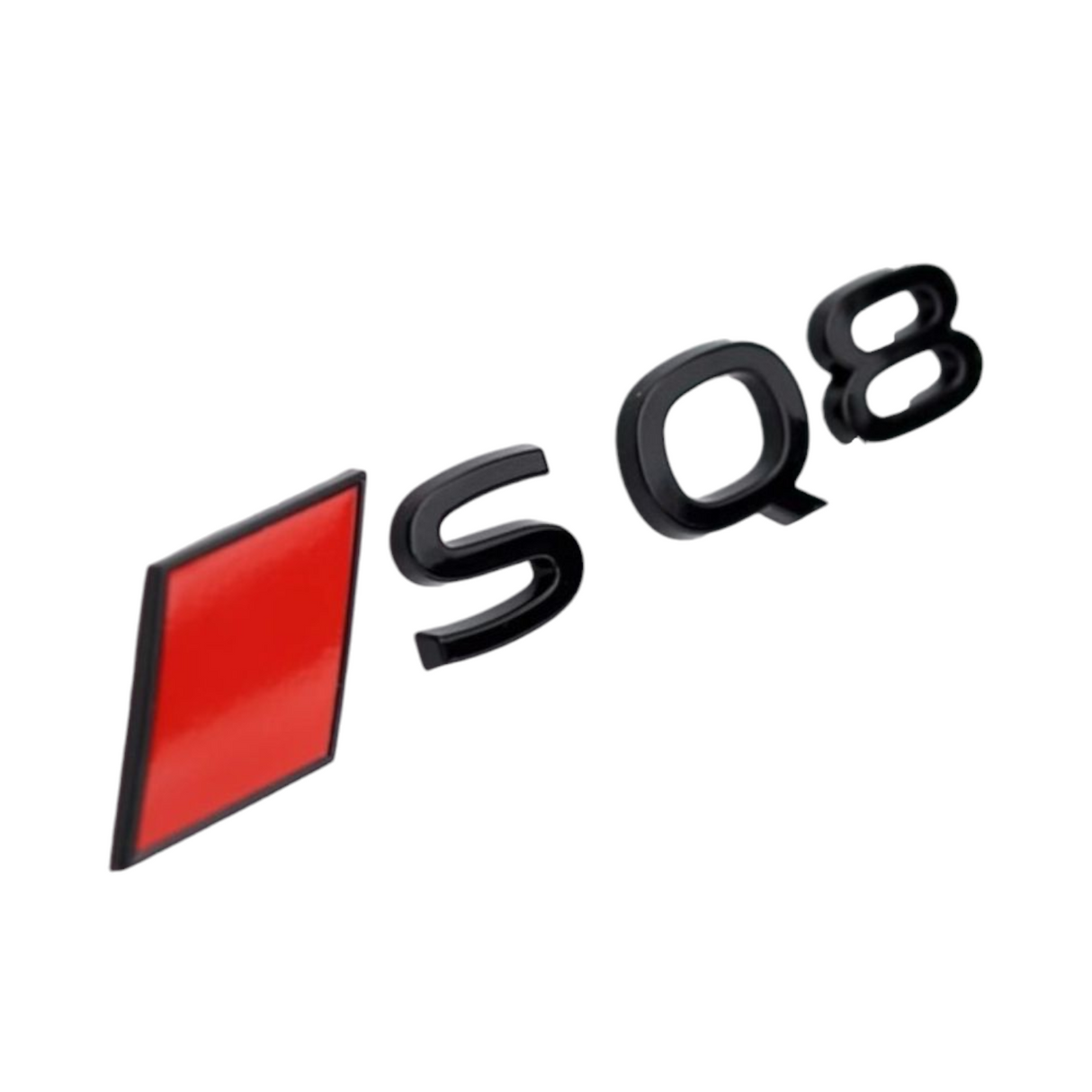 Logo de coffre noir Badge AUDI SQ8 Black Edition