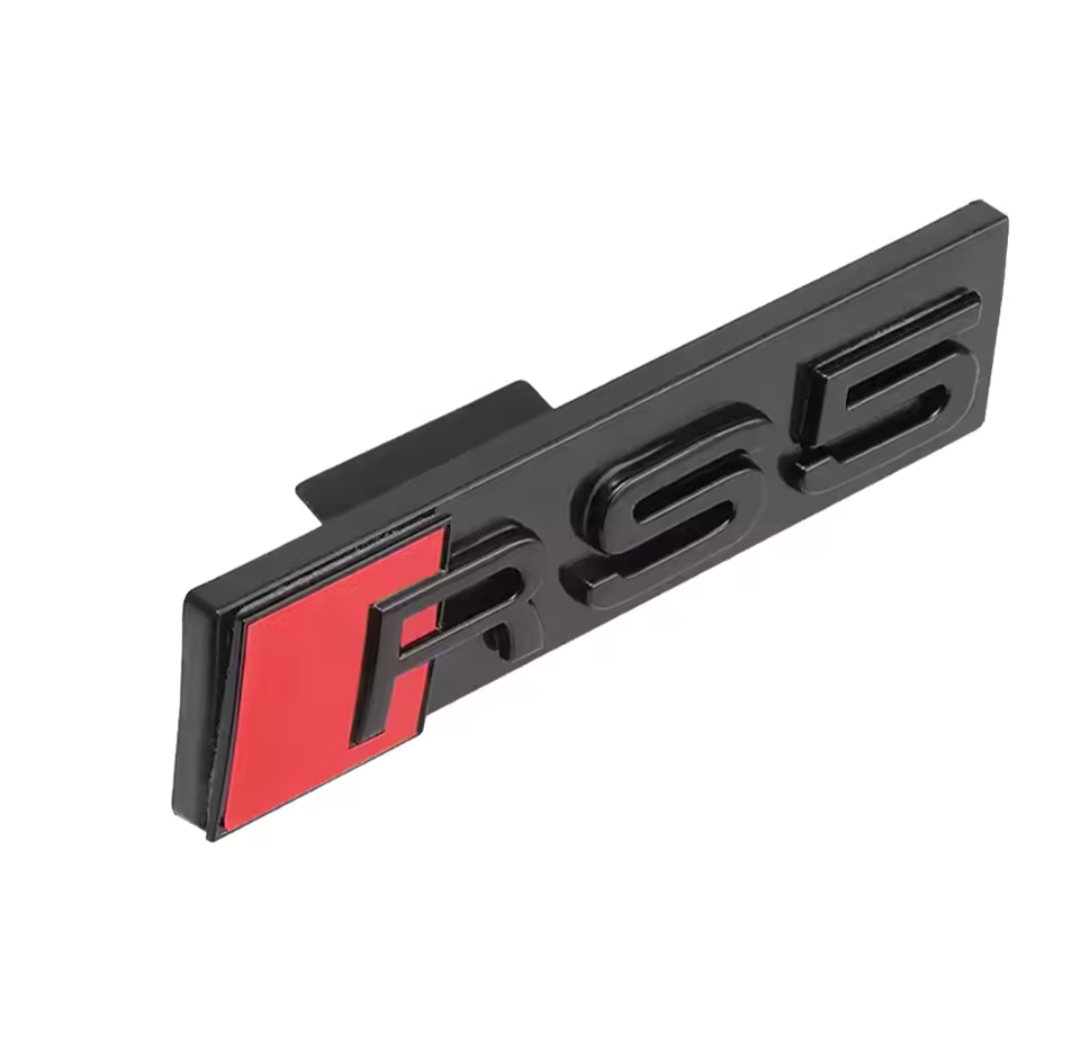 Logo de calandre Noir Badge AUDI RS5 Look Black Edition