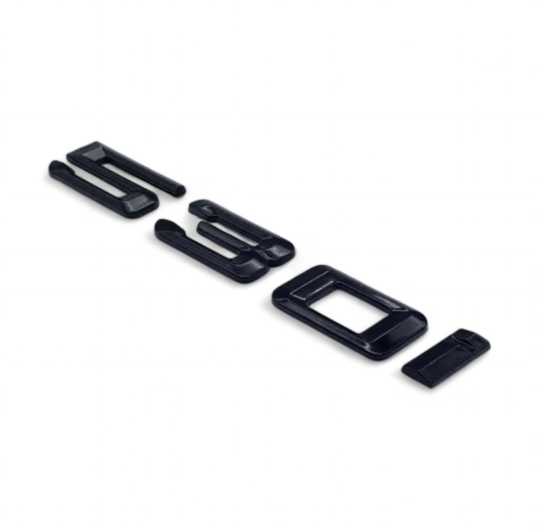 Badges Logos de coffre Noirs BMW Série 5 520d 525d 530d 535d 528i 535i E39 E60 F10