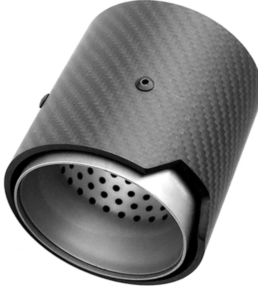 Embout d'échappement fibre de carbone BMW M look
