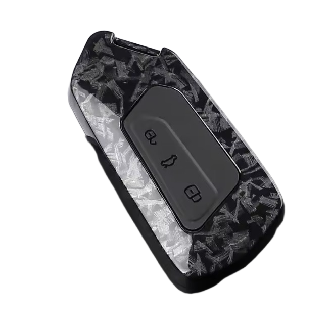 Coque de clé effet carbone pour Volkswagen