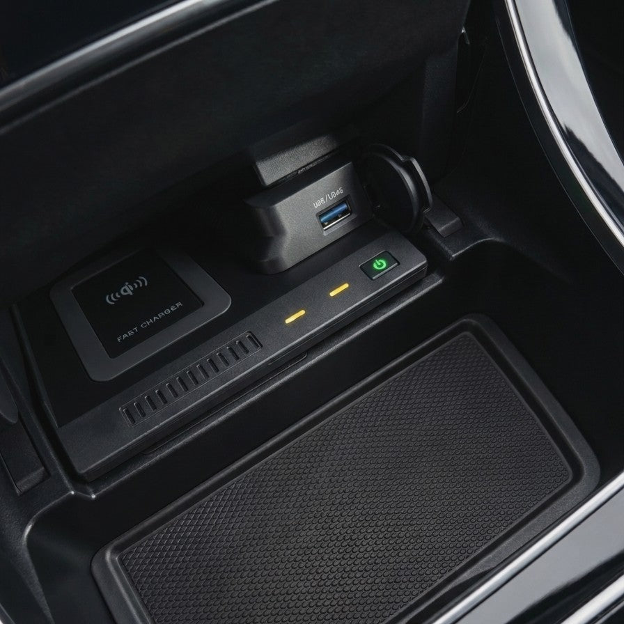 Chargeur sans fil à induction Qi pour console centrale Mercedes GLC X253 / C253