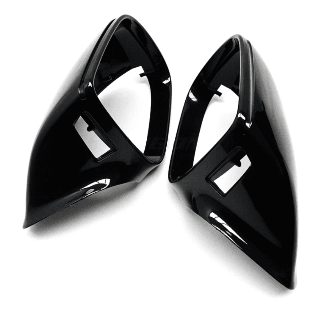 Coques de rétroviseurs Noires Brillantes pour Audi Q7 (2010 - 2015)