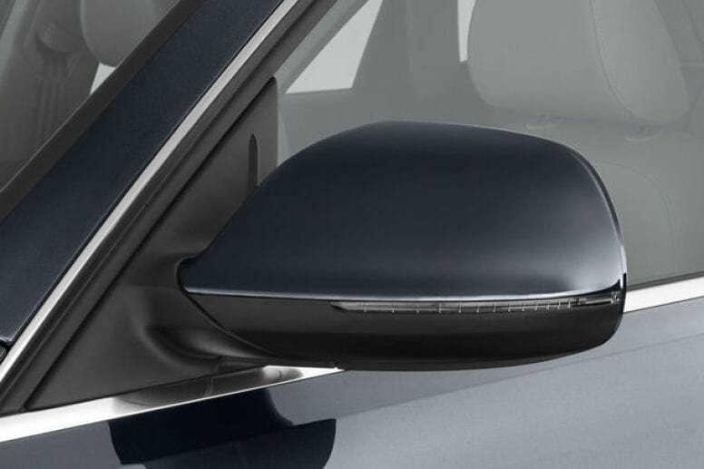 Coques de rétroviseurs Noires Brillantes pour Audi Q7 (2010 - 2015)