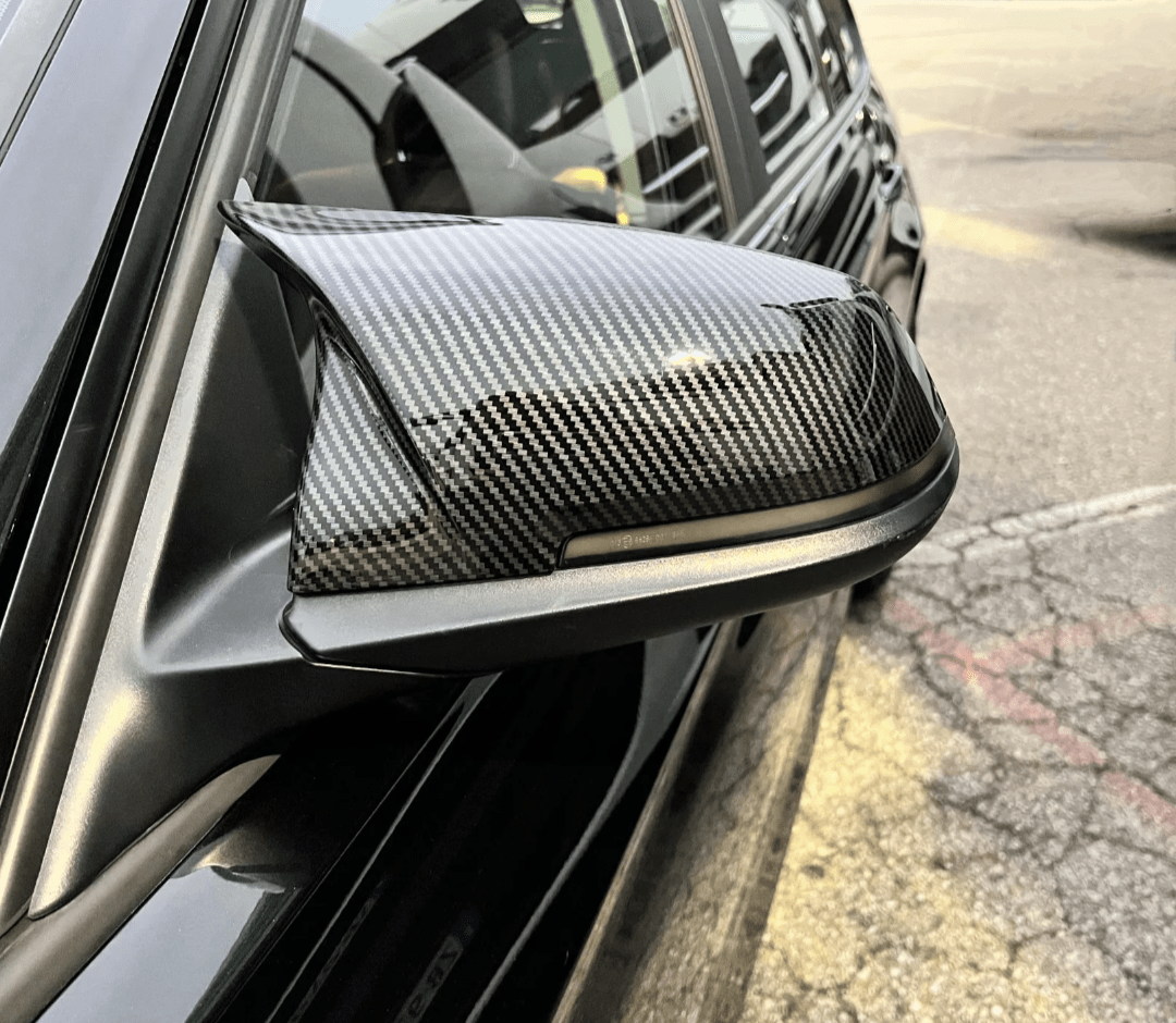 Réplique carbone Coques de rétroviseurs BMW Série 1 F20 type M Perfomance carbone (2011-2017) BMW Série 1 F20 - Coques de rétroviseurs type M Performance Fibre de Carbone (2011 - 2017)