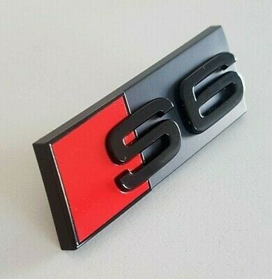 Emblème de calandre AUDI S6 Noir Brillant