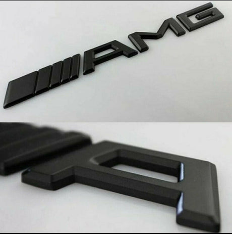 Ancien modèle Emblème de coffre logo AMG Noir pour Mercedes-Benz