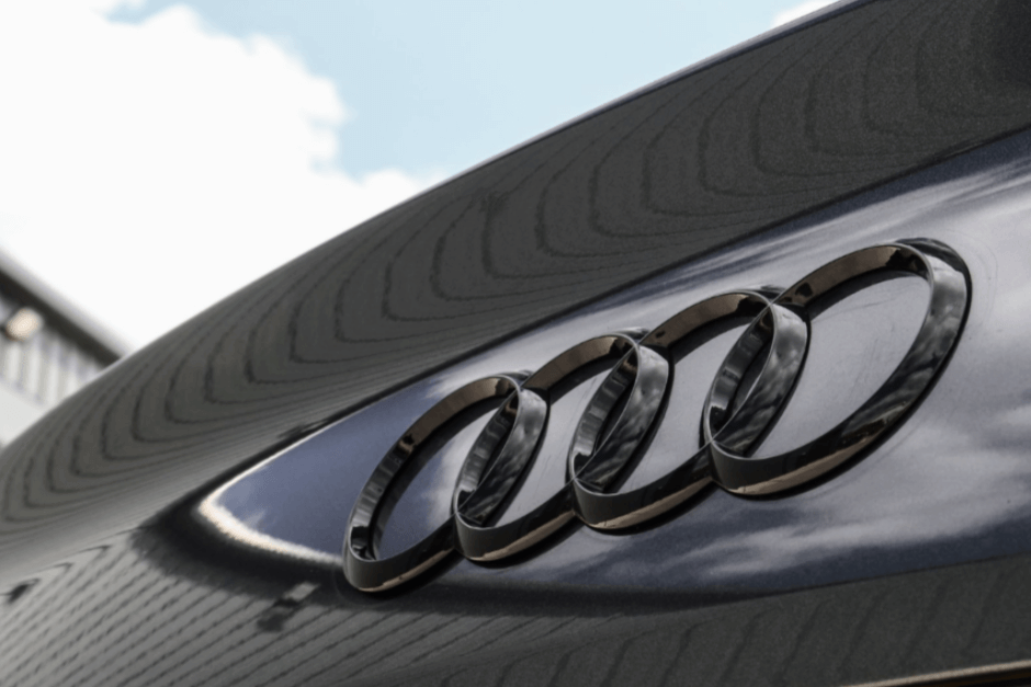 Emblème de coffre logo AUDI Black Edition noir