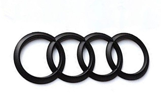 Emblème de coffre logo AUDI Black Edition noir