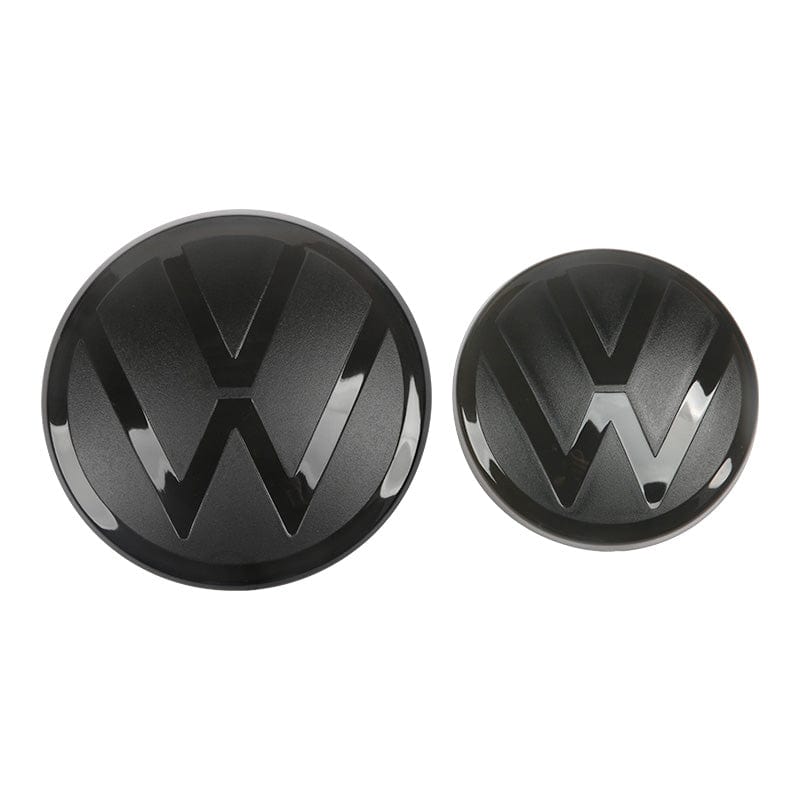 Emblèmes avant et arrière noirs logos VW GOLF 8 (2020 - 2025)
