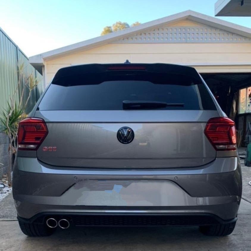 Emblèmes avant et arrière noirs logos VW POLO 6 (2017 à 2022)