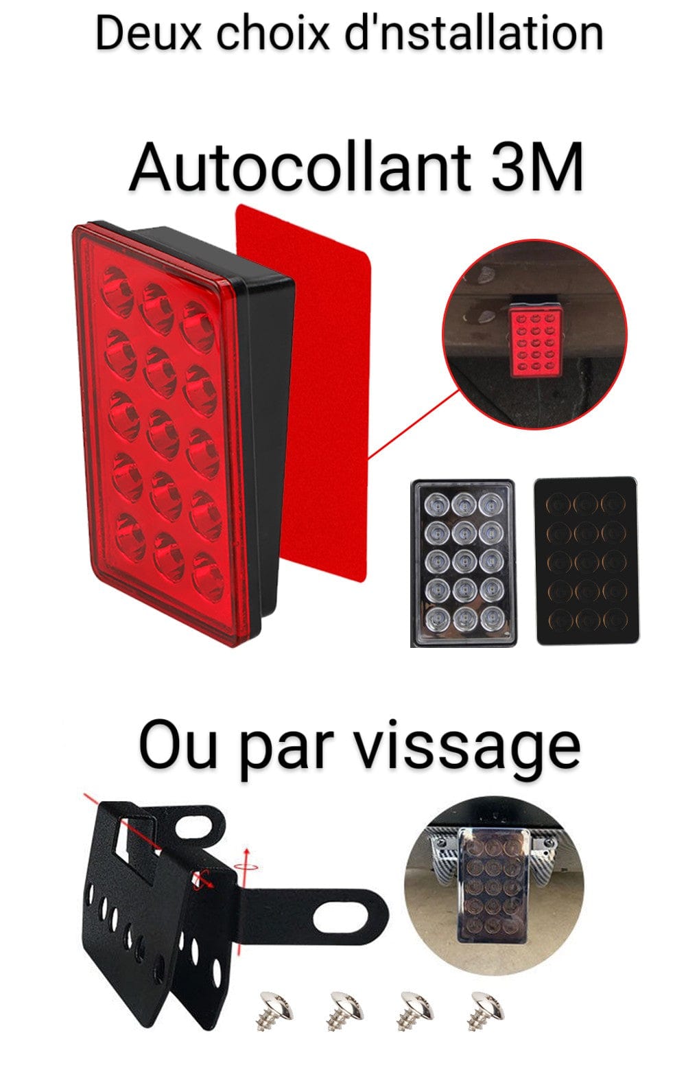 Feu arrière type F1 à LED Universel