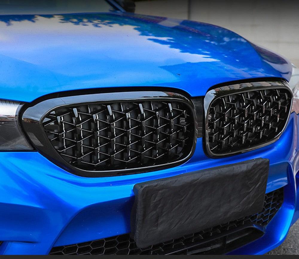 Grilles de calandre noires Diamant pour BMW Série 5 G30 (2019 - 2025)